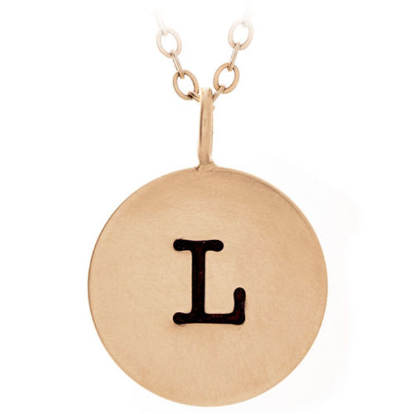 Picture of 14k Gold 3/4" Name Charm Necklace