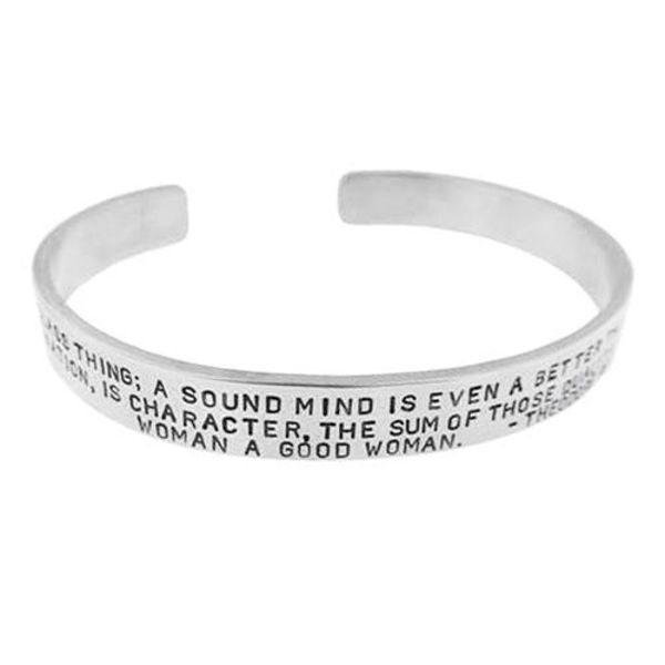 Picture of Silver Men's Bracelet - Roosevelt Quote